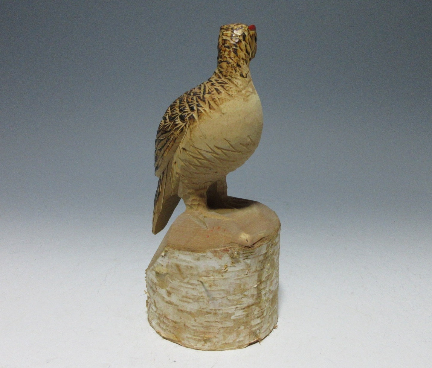 Kibori Grouse Wood Carving