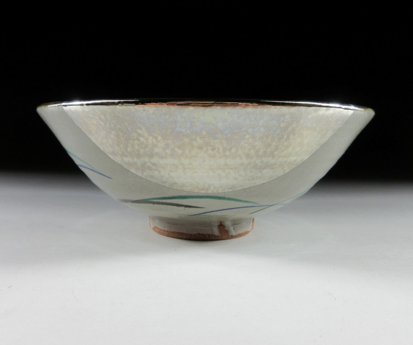 Okada Kazan Awata-ware Harvest Moon Chawan