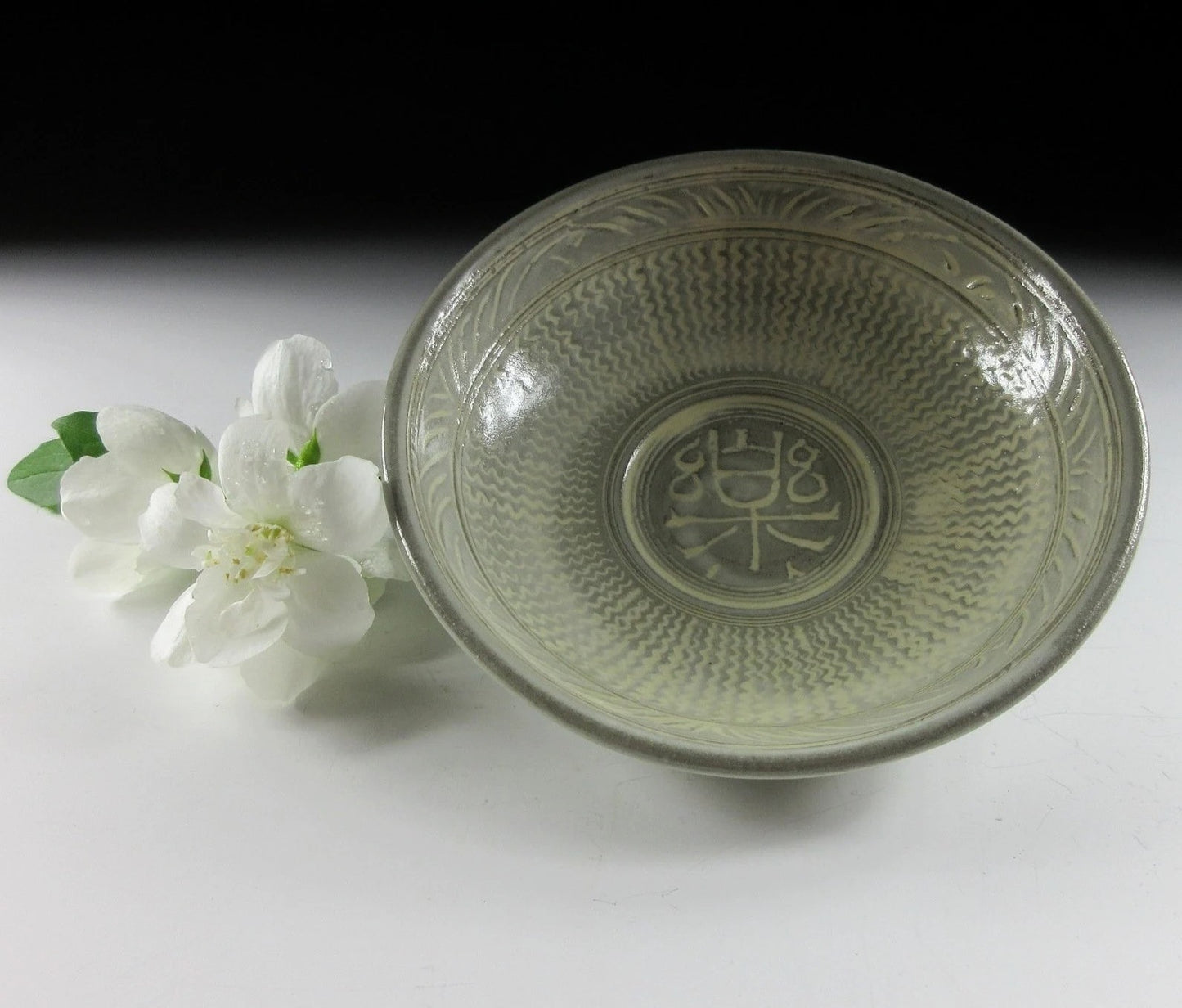 Kyo-ware Mishima Chawan for Summer