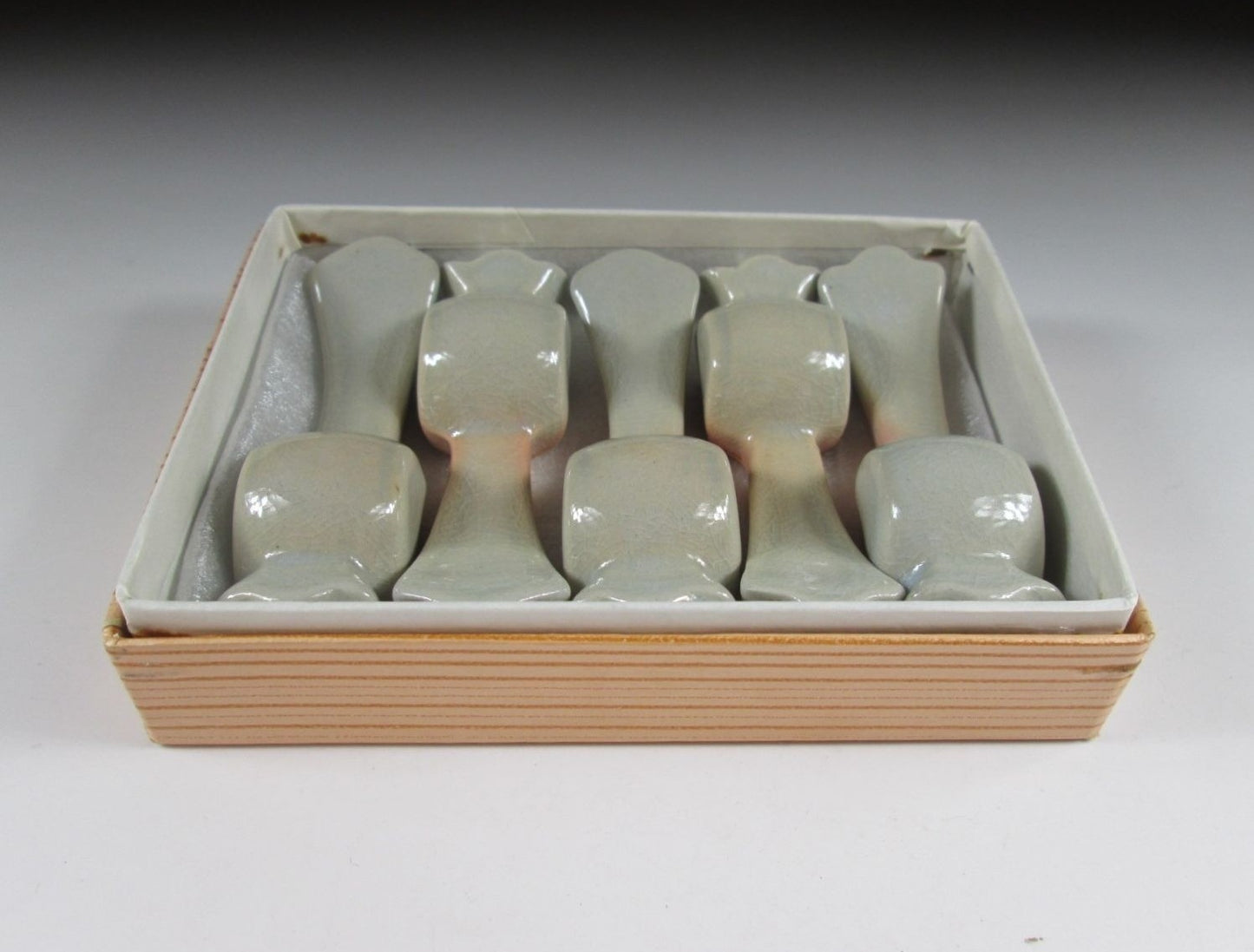 Set of Five Hagi-ware Chopstick Rests