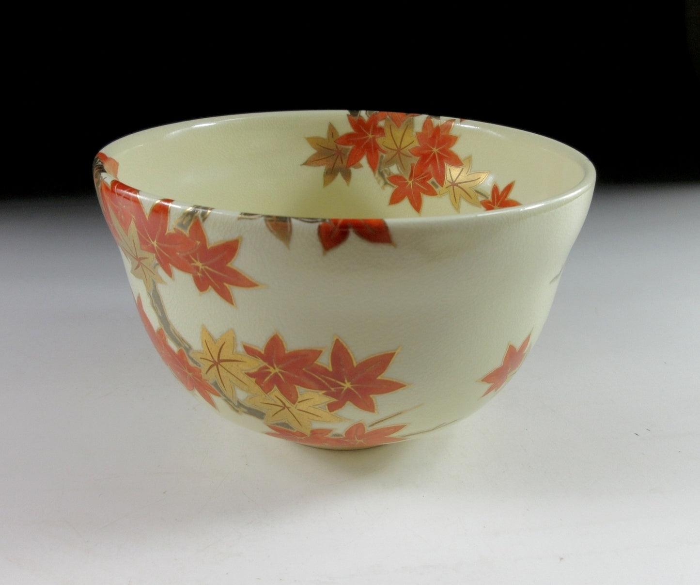 Miyaji Eika Momiji-gari Chawan