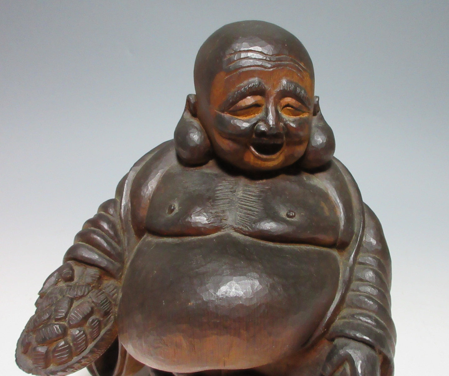 Large Hotei Kibori Okimono