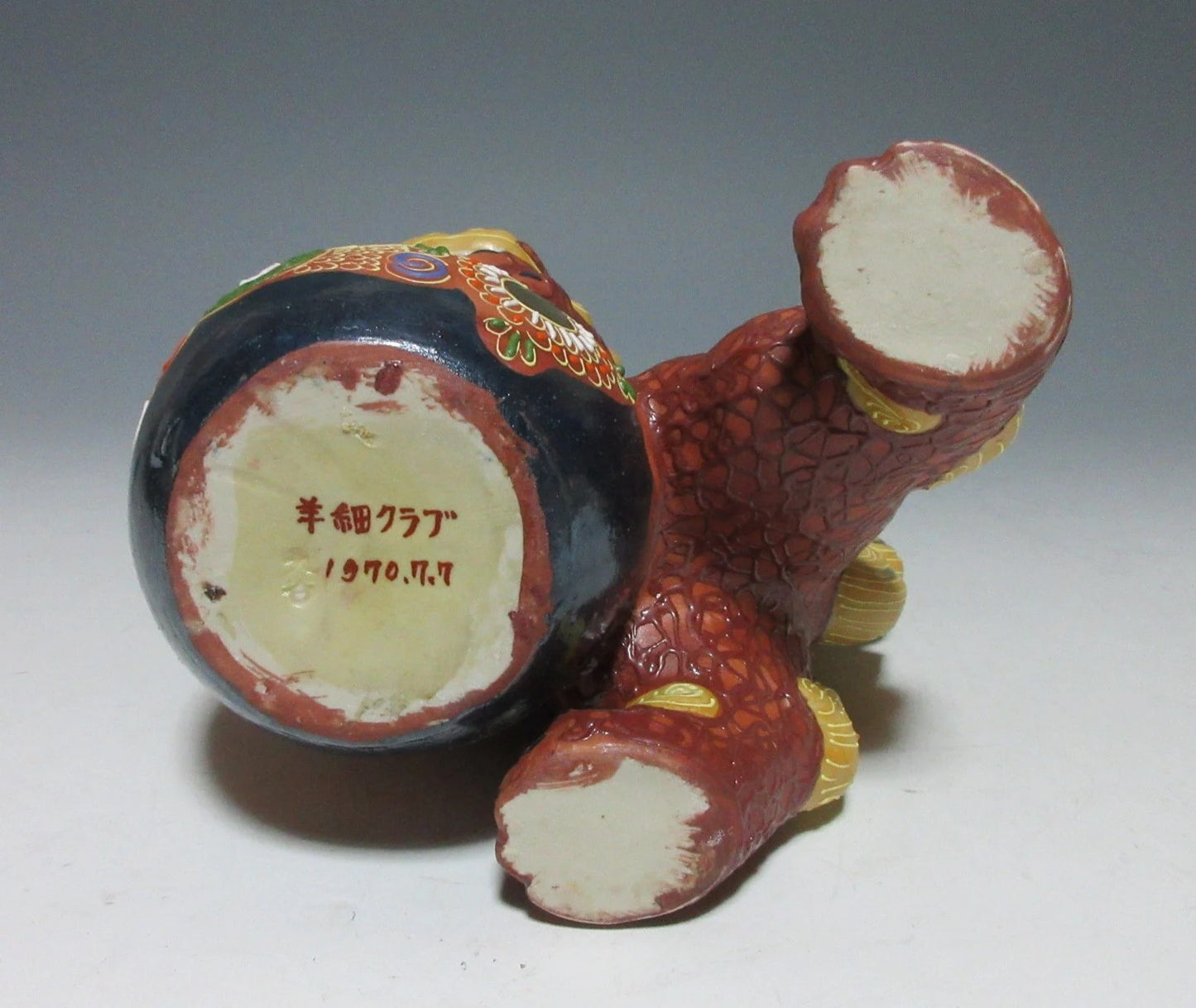 Small Kutani-ware Foo Lion Dog