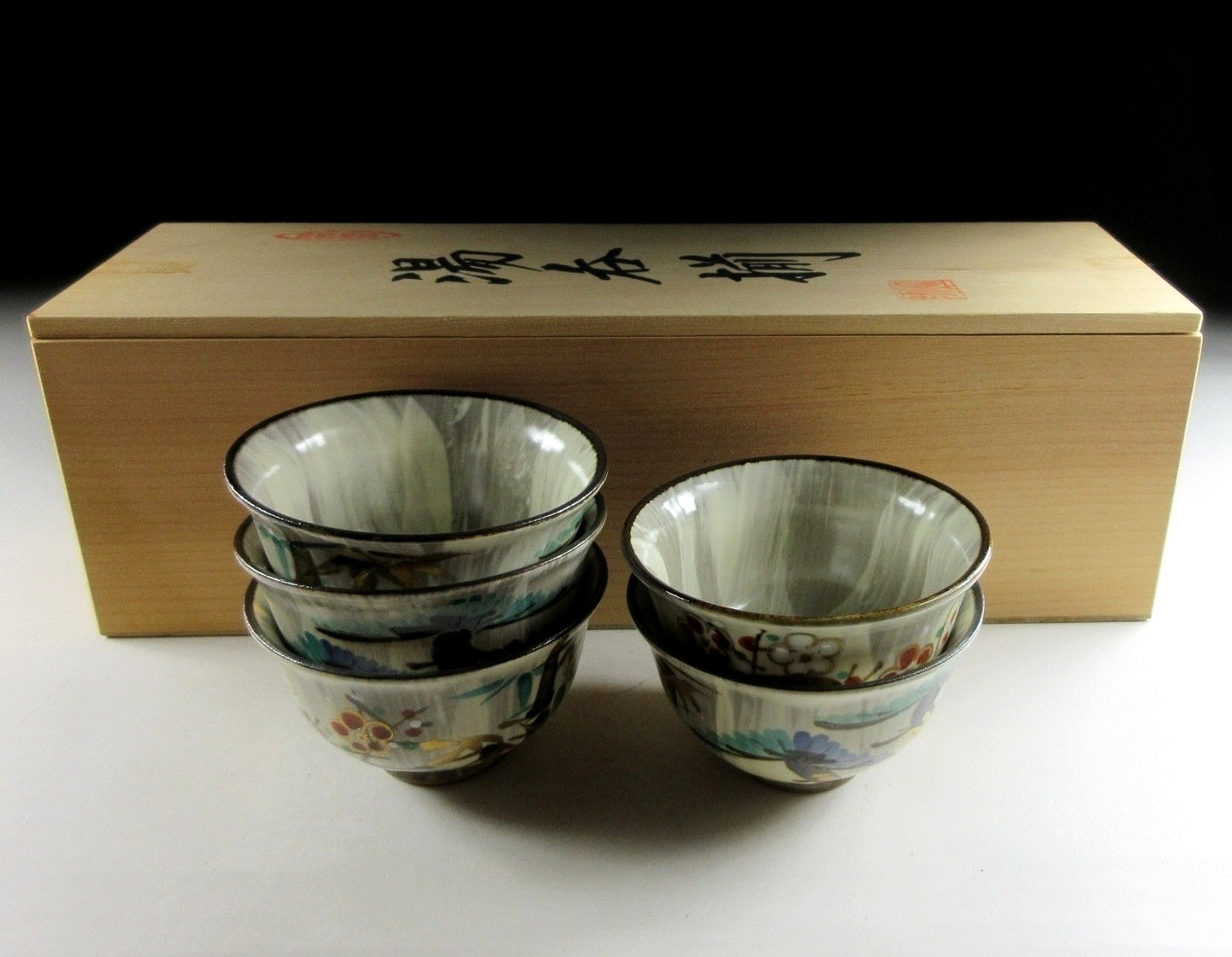 Kiyomizu-ware Sencha Tea Cups