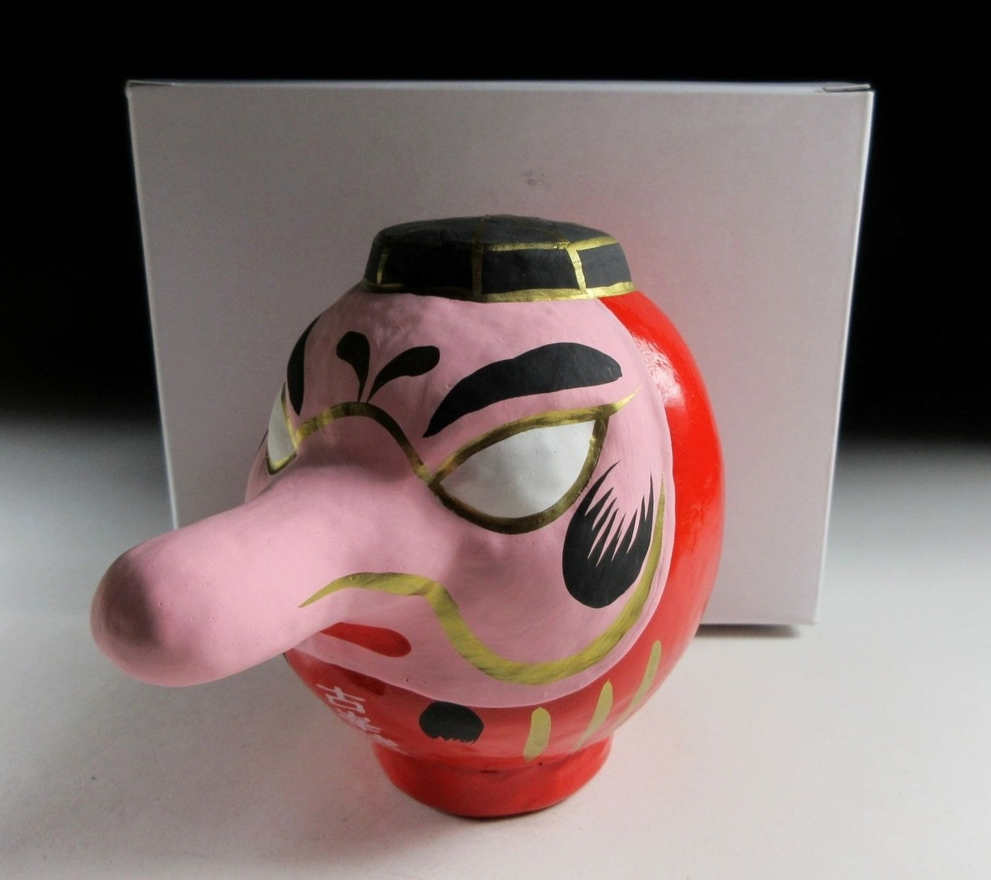 Small Papier Mâché Tengu Daruma