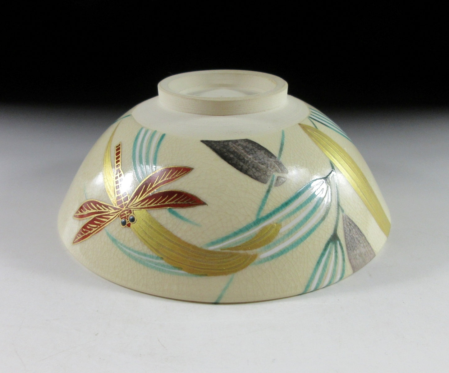 Hashimoto Shiun Dragonfly Hira Chawan