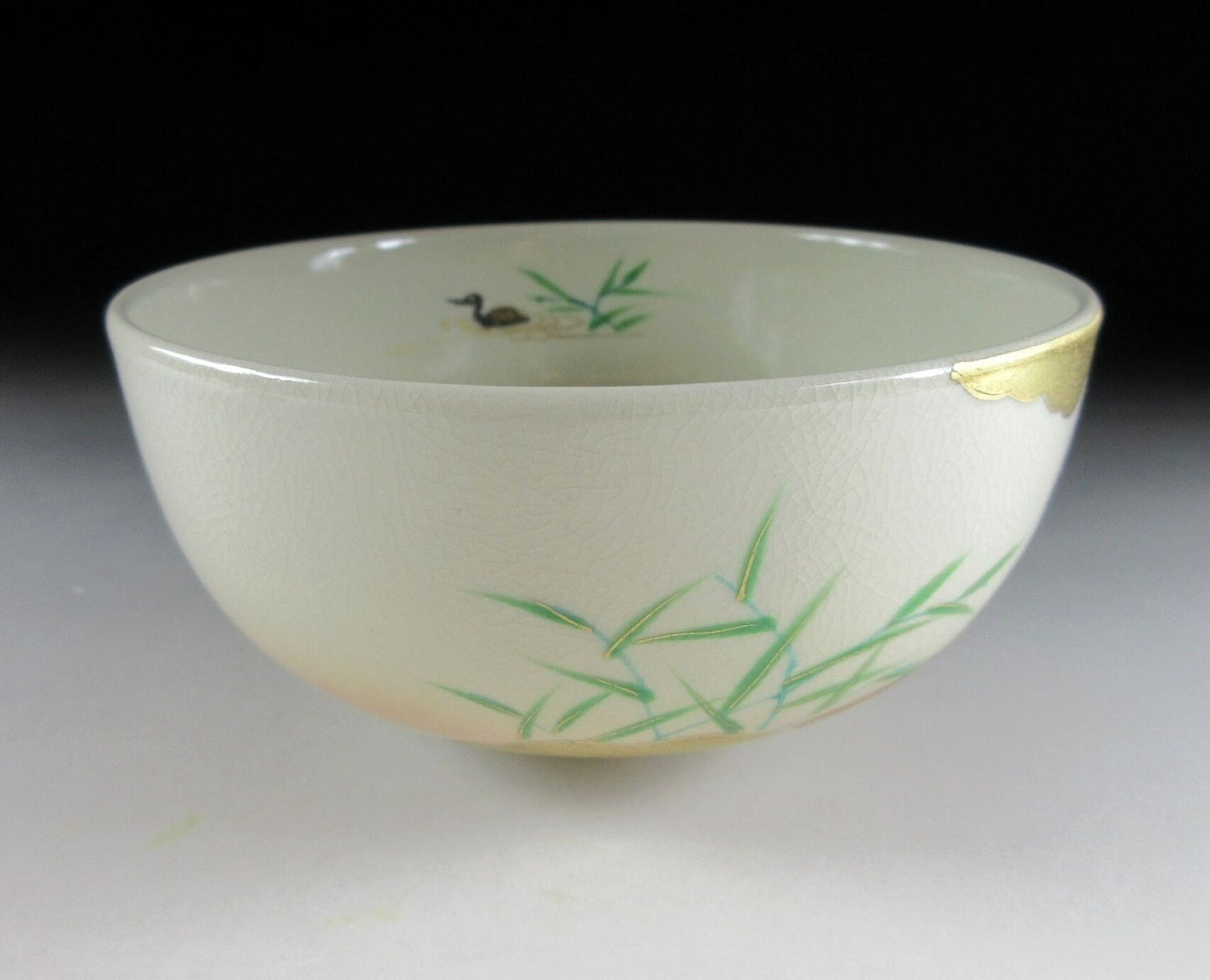 Kyo-ware Cormorant Chawan #1