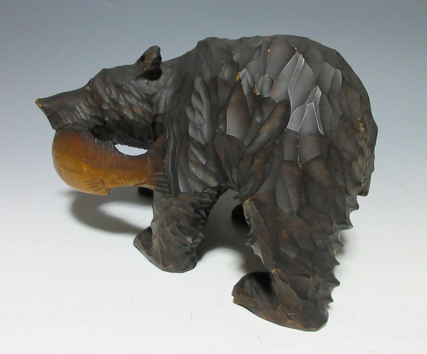 Black Higuma Bear Okimono