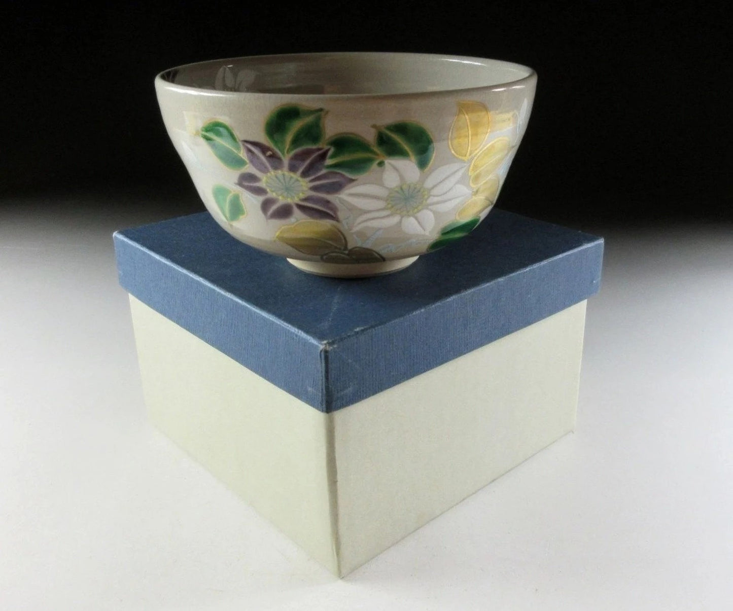 Oshikoji Gama Clematis Chawan Tea Bowl